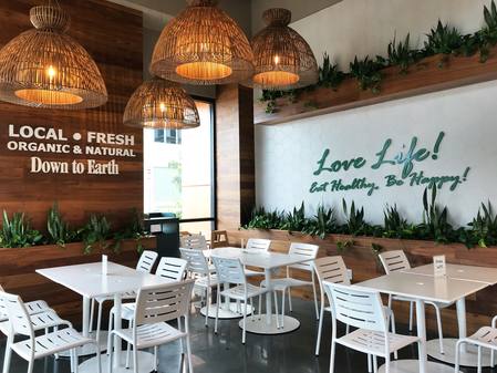 Photo: Dining area at Down to Earth Kakaako.