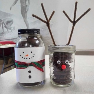 Photo: Snowman Mason Jar